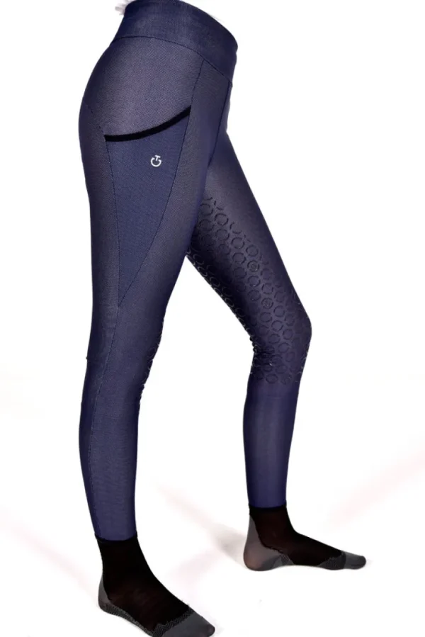 Jersey Mesh Pocket Full Grip Tights - Royal Blue