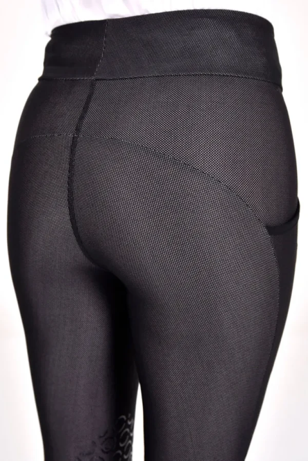 Jersey Mesh Pocket Tights - Black