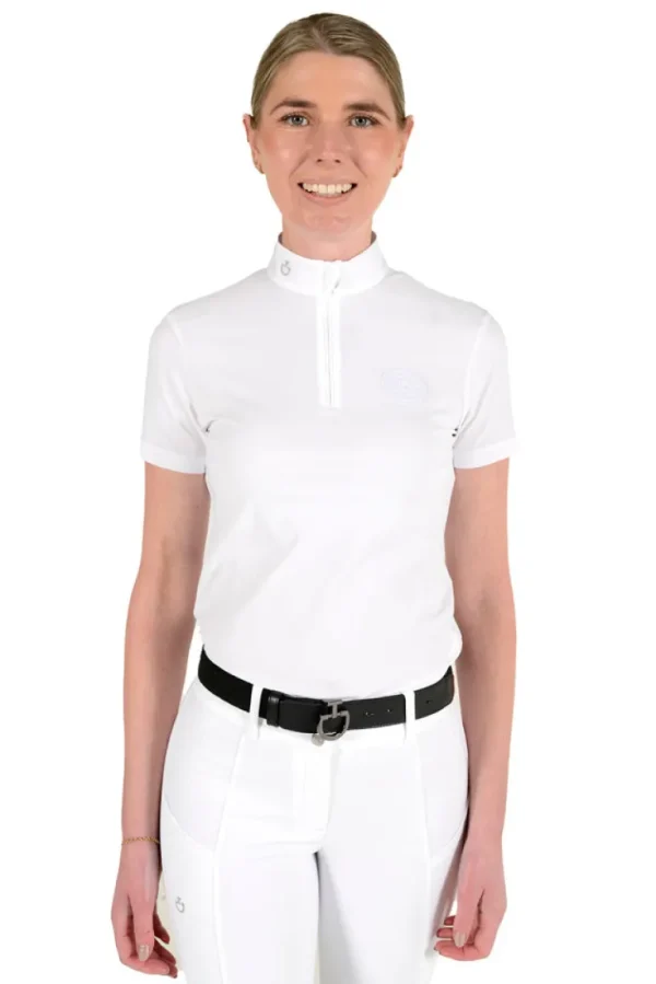 Jersey Short Sleeve Competition Polo - White