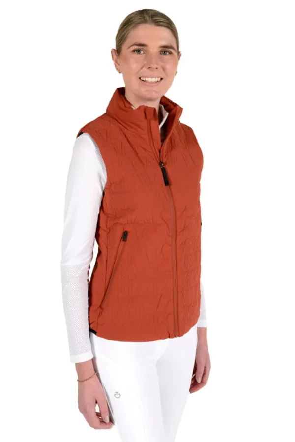 Lightweight Puffer Vest - Terracotta