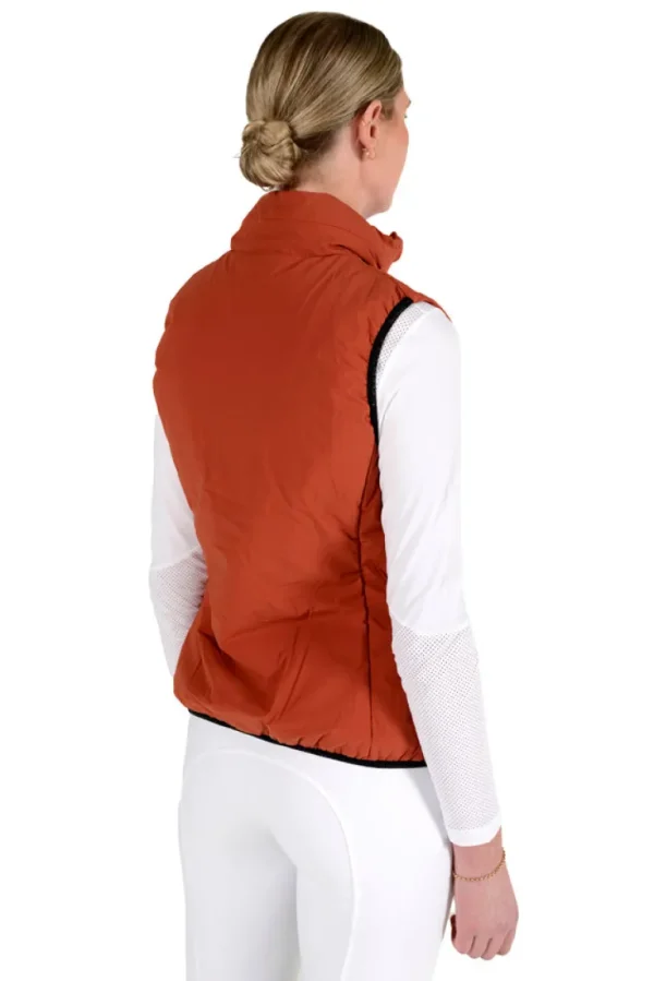 Lightweight Puffer Vest - Terracotta