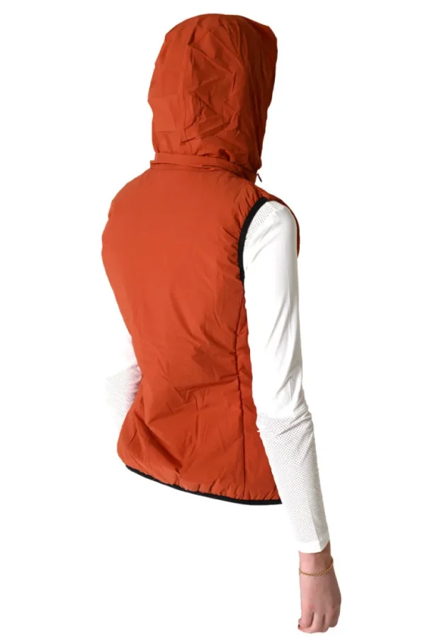 Lightweight Puffer Vest - Terracotta