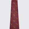 Madden Silk Woven Tie - Merlot