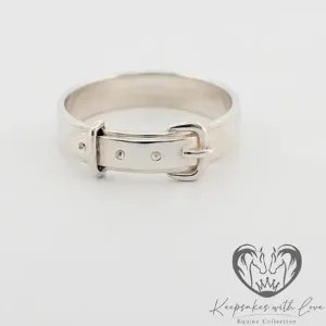 Medium Sterling Silver Buckle Ring