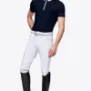 Men's Jersey Short Sleeve Competition Polo - Navy