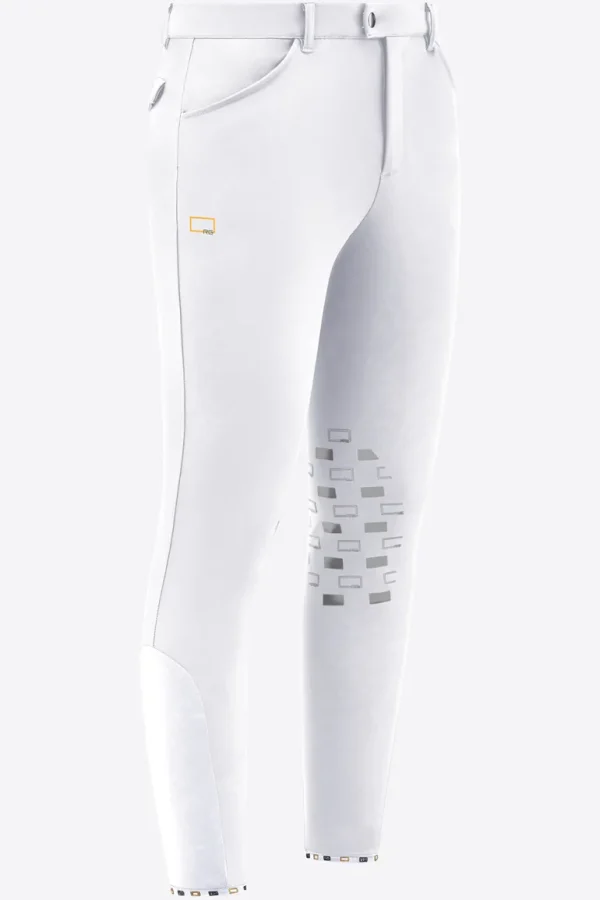 Men's Knee Grip Breeches - White