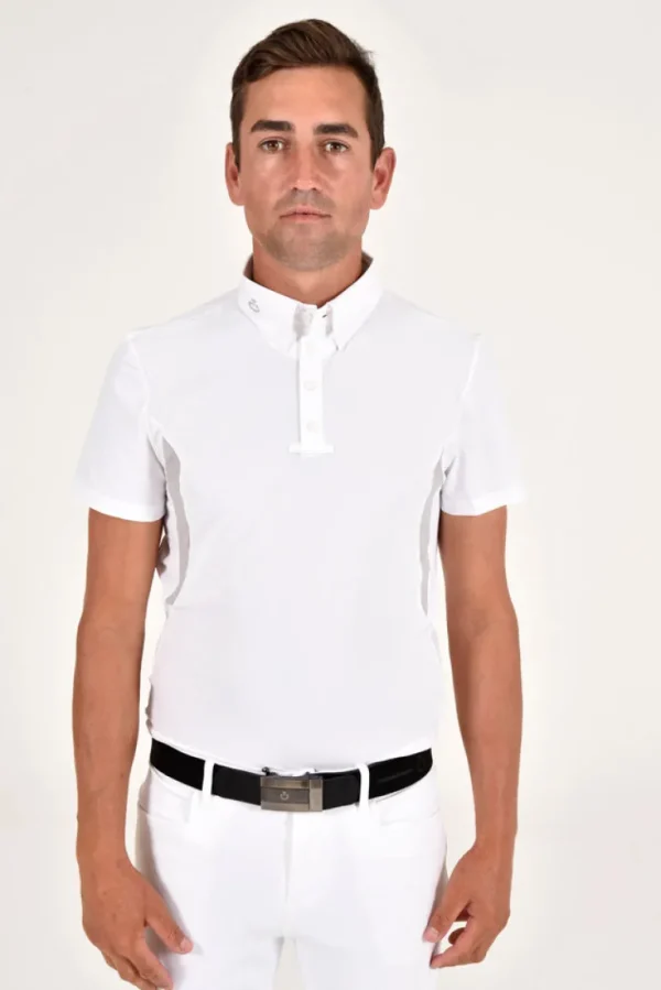 Men's Short Sleeve Tech Polo - White