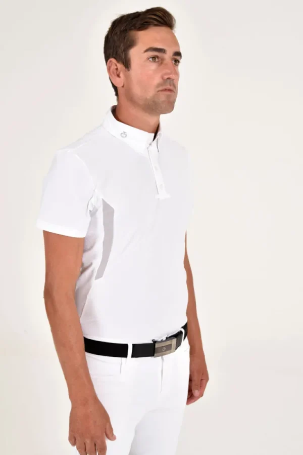 Men's Short Sleeve Tech Polo - White