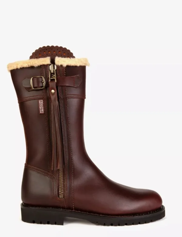 Midcalf Lined Tassel Boot - Conker