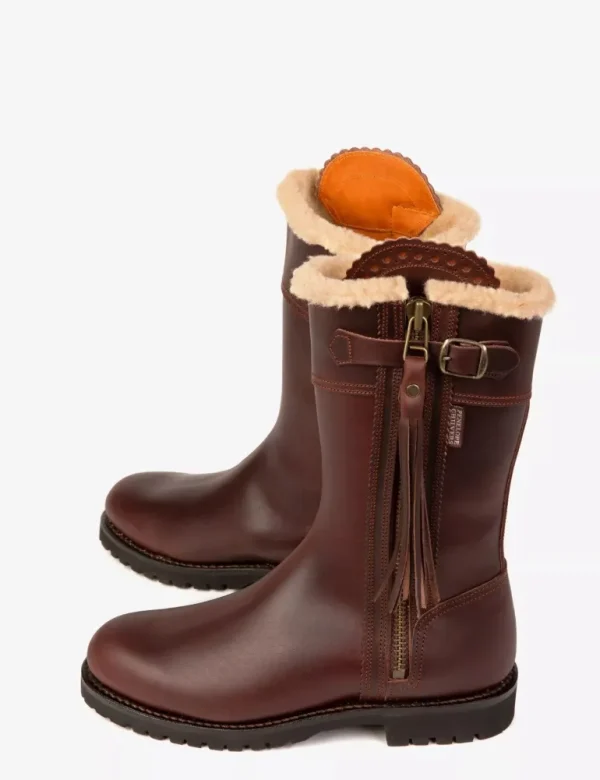 Midcalf Lined Tassel Boot - Conker