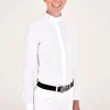 Mini Orbit Flock Long Sleeve Shirt - White