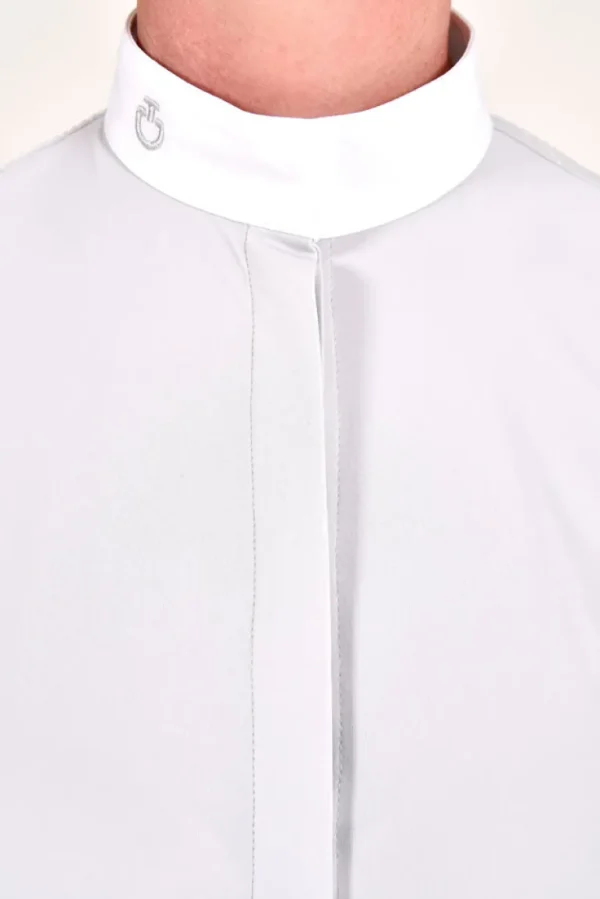 Mini Orbit Flock Long Sleeve Shirt - Pearl Grey