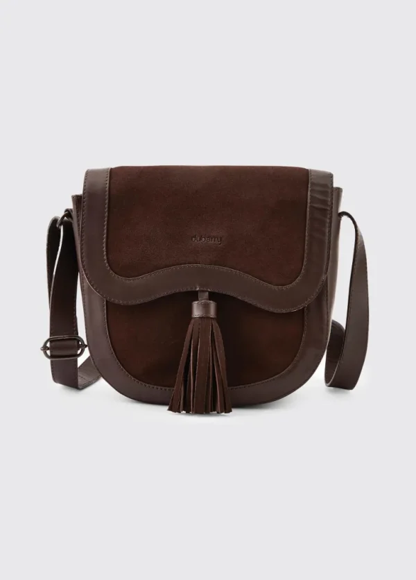 Monart Suede Saddle Bag - Cigar