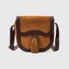 Monart Suede Saddle Bag - Camel