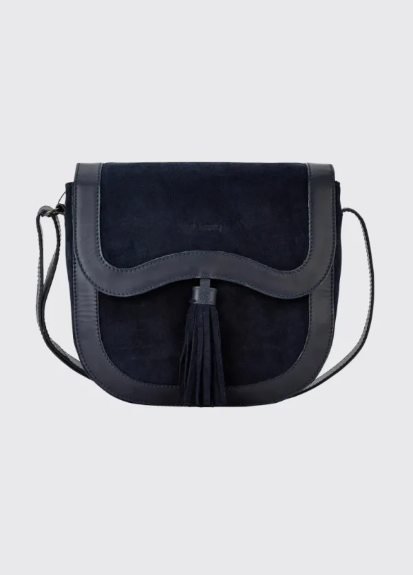 Monart Suede Saddle Bag - French Navy