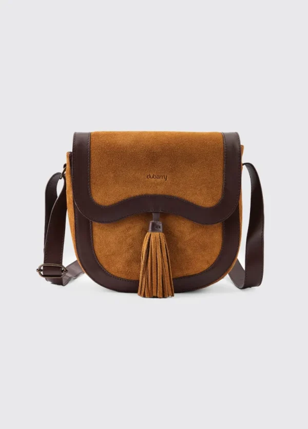 Monart Suede Saddle Bag - Camel