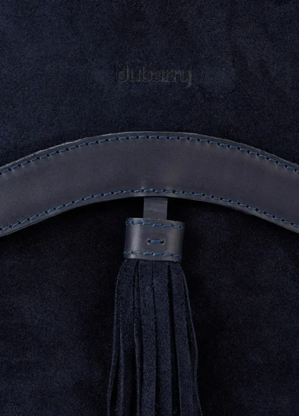 Monart Suede Saddle Bag - French Navy