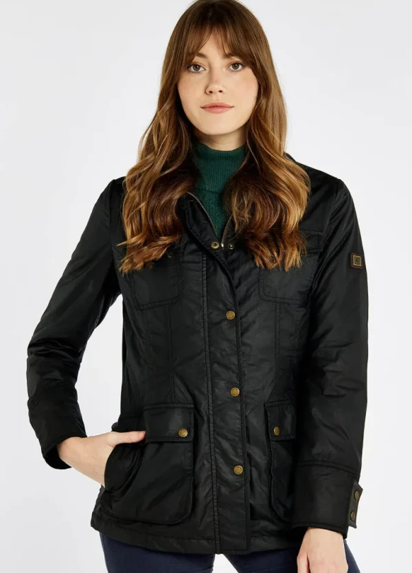 Munsbro Waxed Cotton Jacket - Black