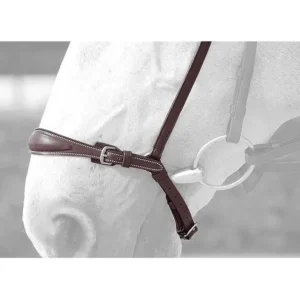 New English Adjustable Drop Noseband - Brown