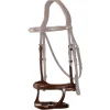 New English Double Noseband - Brown