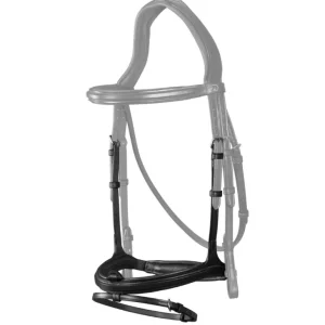 New English Flash Noseband - Black