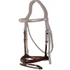 New English Flash Noseband - Brown