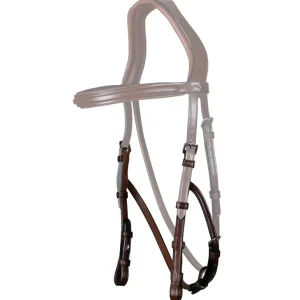 New English Hackamore Cheekpieces - Brown