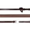 New English 5/8" Rubber Reins - Brown