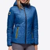 Nylon Hooded Puffer Jacket - Classic Blue