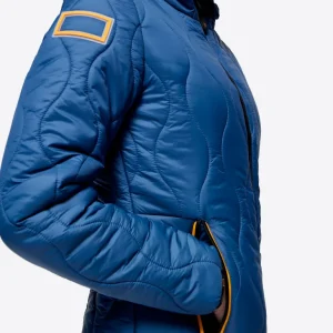 Nylon Hooded Puffer Jacket - Classic Blue