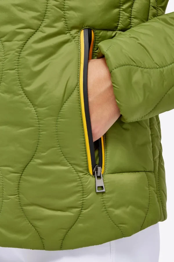 Nylon Hooded Puffer Jacket - Forest Green