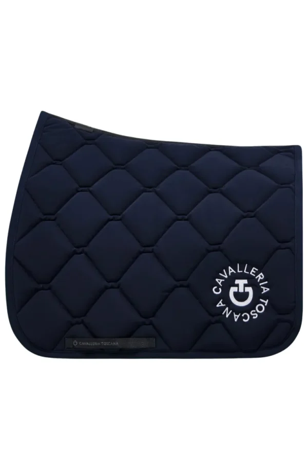 Orbit Quilted Dressage Pad - Navy