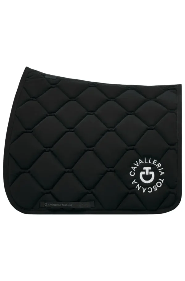 Orbit Quilted Dressage Pad - Black