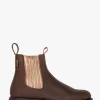 Oscar Leather Boot - Bitter Chocolate/Rose Gold