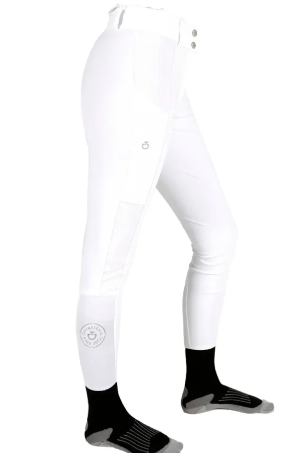 Perf Insert Breeches - White