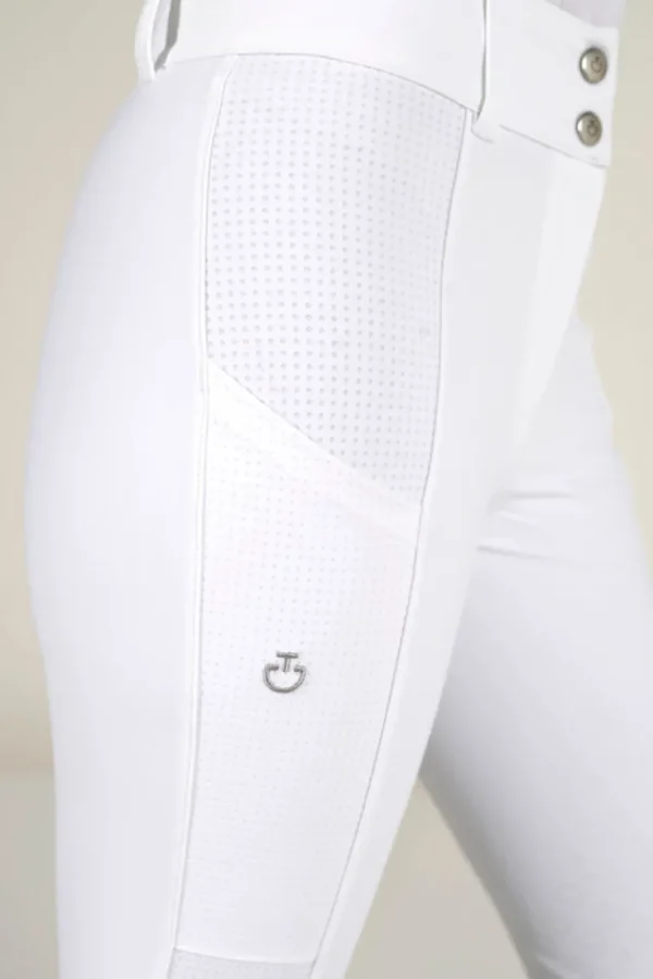 Perf Insert Breeches - White