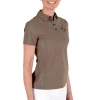 Perforated Insert S/S Training Polo - Mushroom