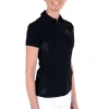 Perforated Insert S/S Training Polo - Navy