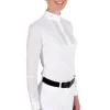 Perforated Long Sleeve Competition Shirt - White