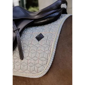 Pied-de-Poule Saddle Jump Pad - Beige