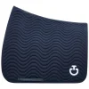 Quilted Wave Dressage Saddle Pad - Navy