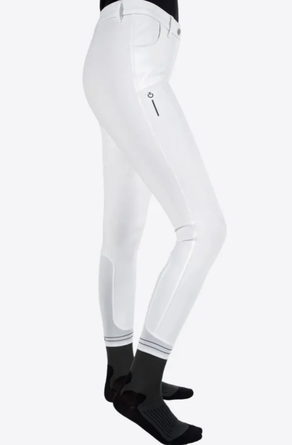 R-Evolution Comfort High Rise Full Grip Breeches - White