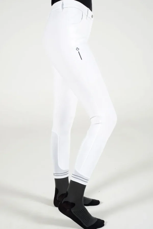 R-Evolution Comfort High Rise Full Grip Breeches - White