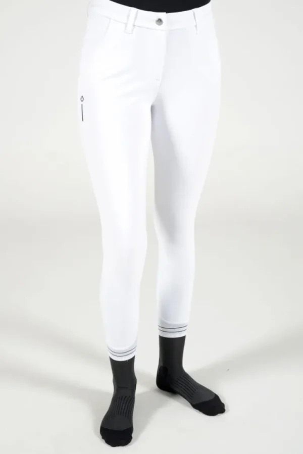 R-Evolution Comfort High Rise Full Grip Breeches - White