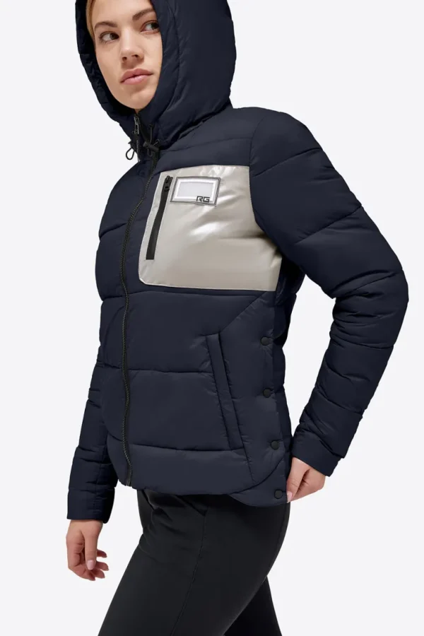 RG Quilted Puffer Jacket - Navy