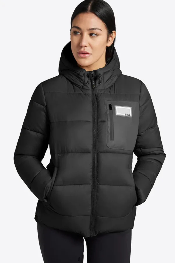 RG Quilted Puffer Jacket - Black