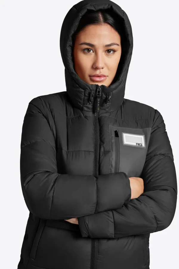 RG Quilted Puffer Jacket - Black