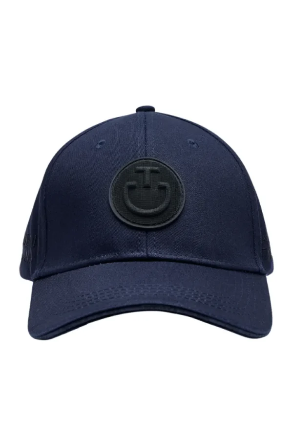 Silicone Patch Baseball Cap - Navy