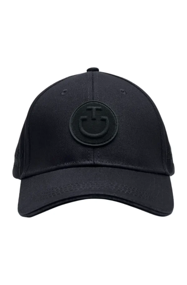 Silicone Patch Baseball Cap - Black