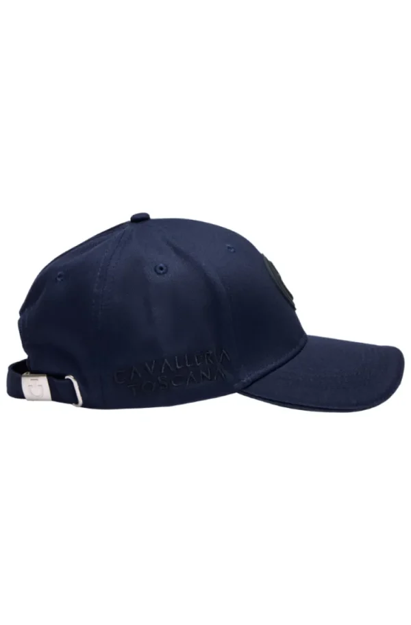 Silicone Patch Baseball Cap - Navy